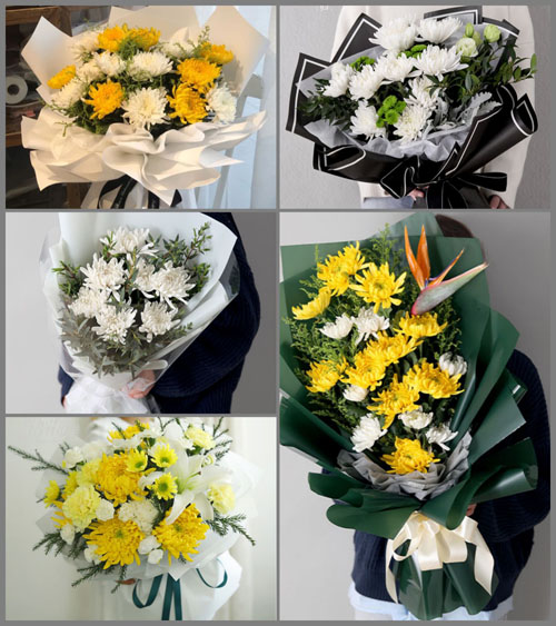 贵州六盘水盘县保田镇白事花束代送
